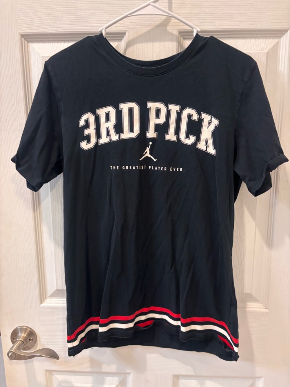 Jordan‎ Black Tee with White Jumpman Graphic